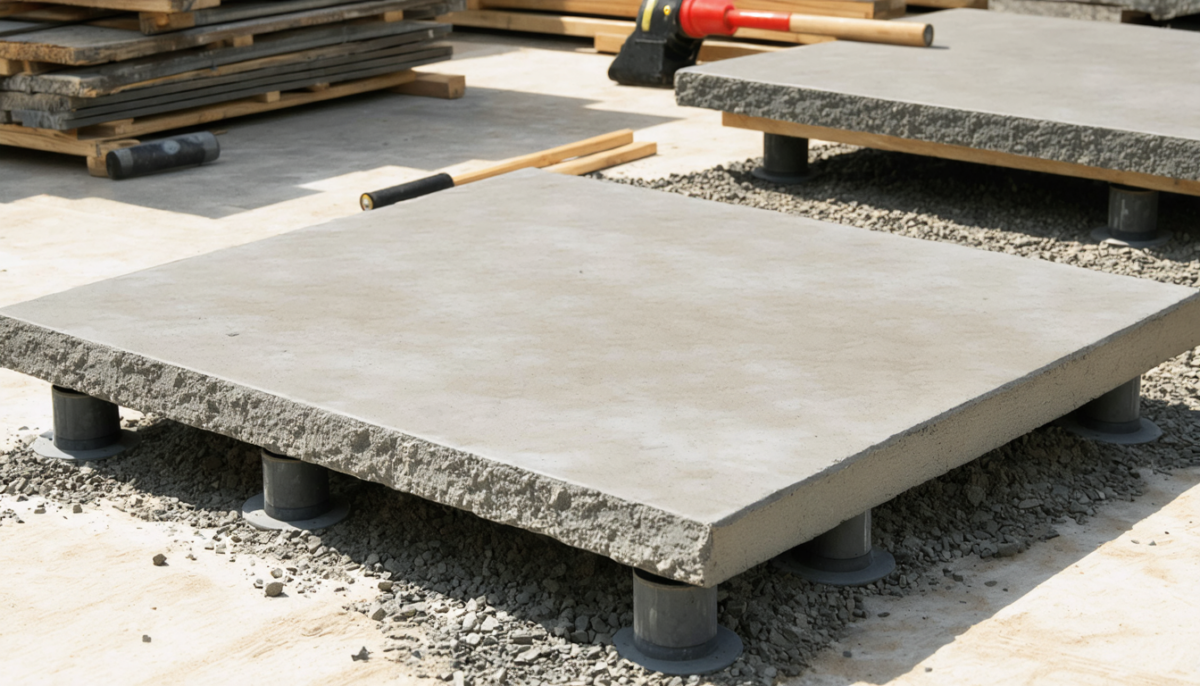 découvrez le coût pour l'installation d'une dalle de 60x60 cm sur plots, incluant les prix moyens, les matériaux nécessaires et les conseils pour un chantier réussi.