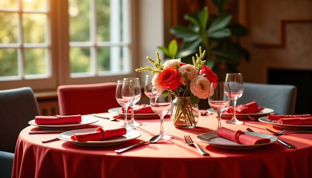 Inspirations colorées pour harmoniser nappes et serviettes avec style