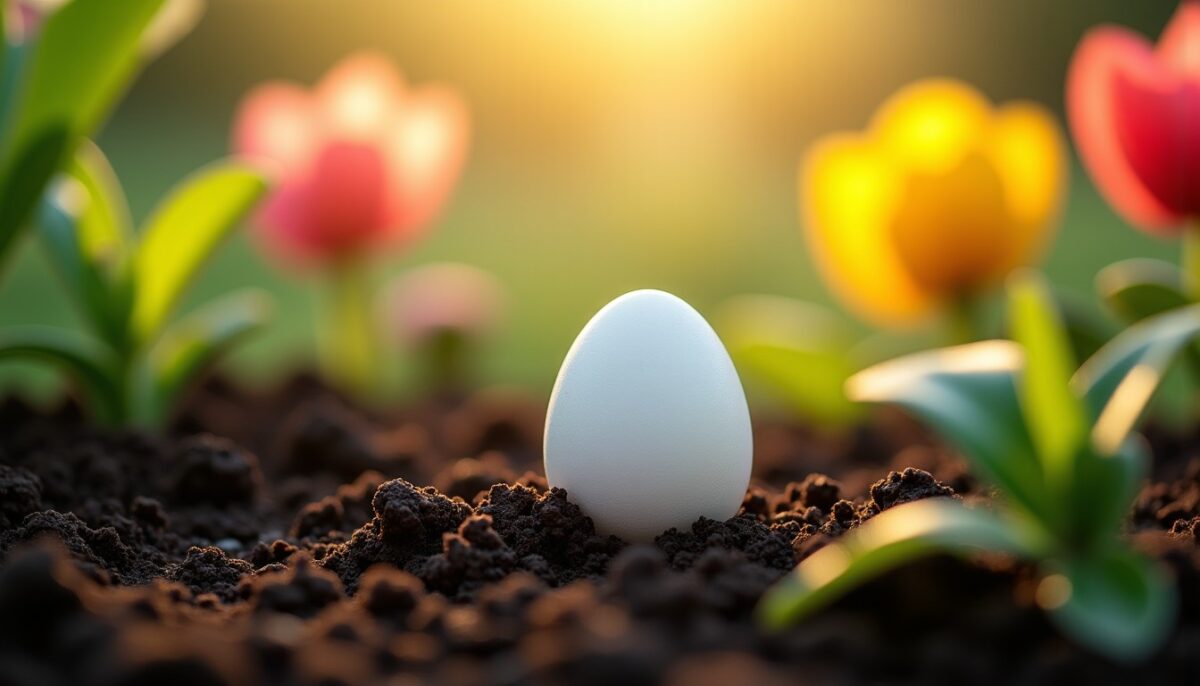 Petit œuf blanc dans la terre : tout ce qu'il faut savoir avant de creuser