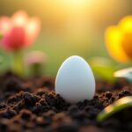 Petit œuf blanc dans la terre : tout ce qu'il faut savoir avant de creuser