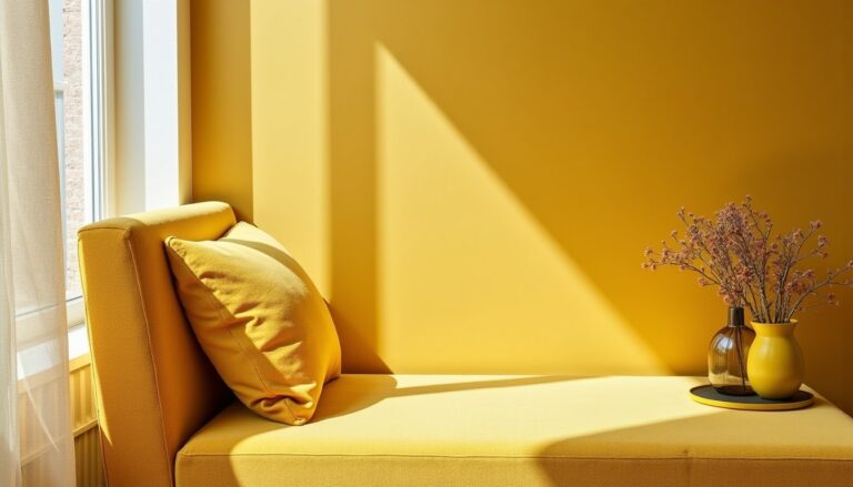 Quelles teintes harmoniser avec un canapé jaune moutarde pour une déco stylée ?