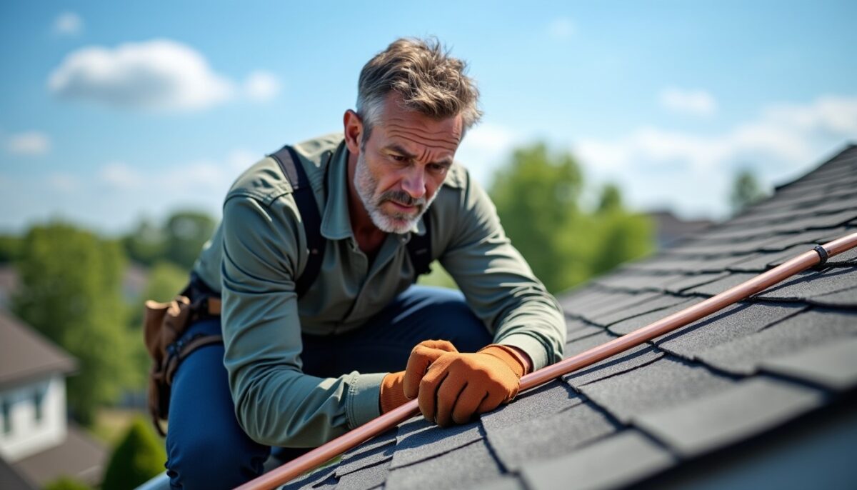 Pourquoi et comment poser un fil de cuivre sur votre toiture ?