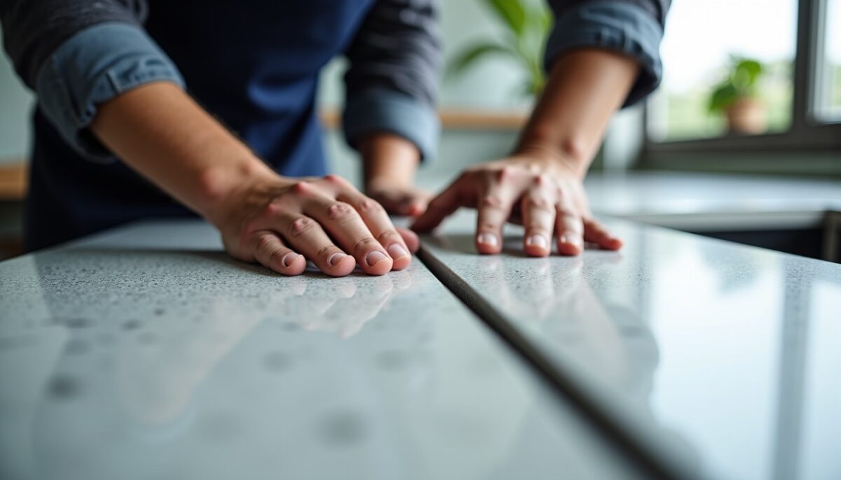 Techniques pour réaliser une jonction invisible entre plans de travail