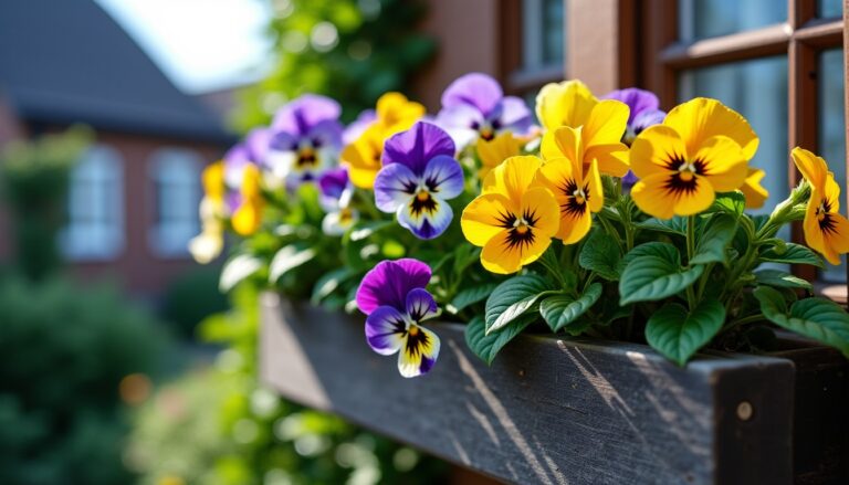 Combien de pensées installer dans une jardinière pour un effet optimal ?